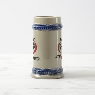 Chope À Bière J'aime mon chien jeter l'oreiller