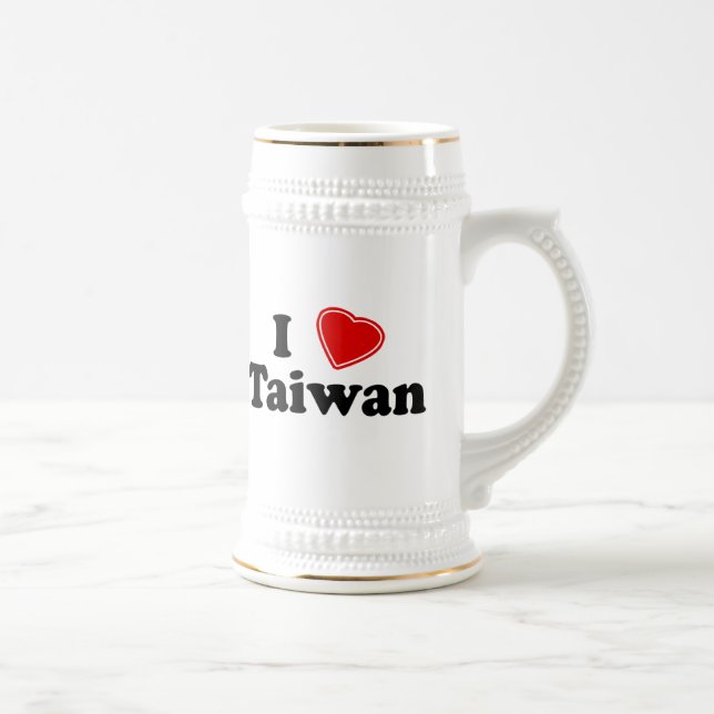 Chope À Bière J'aime Taïwan (Droite)