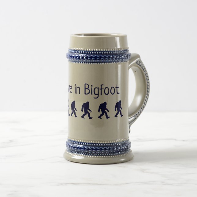 Chope À Bière Je crois en Bigfoot Beer Stein (Devant droit)