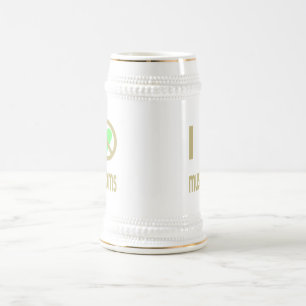 Chope À Bière Je déteste les champignons Pas d'amour