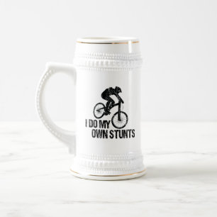 Chope À Bière Je Fais Mes Propres Pieds En Vélo De Descente Drôl