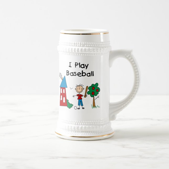 Chope À Bière Je joue au baseball (Droite)