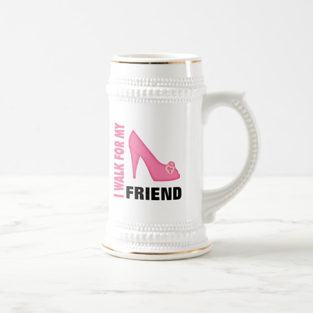 Chope À Bière Je marche pour mon ami (Droite)