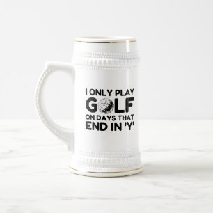 Chope À Bière Je Ne Joue Que Du Golf