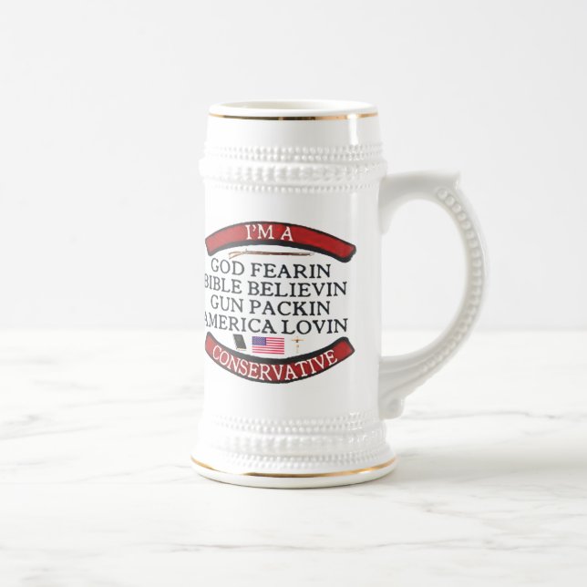 CHOPE À BIÈRE JE SUIS CONSERVATEUR (Droite)