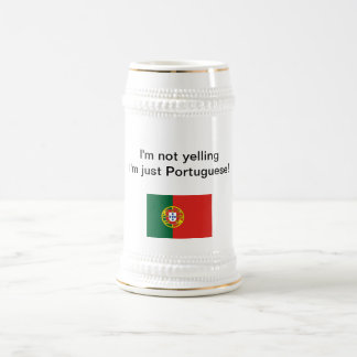 Chope À Bière "Je suis ne hurlant pas moi suis simplement