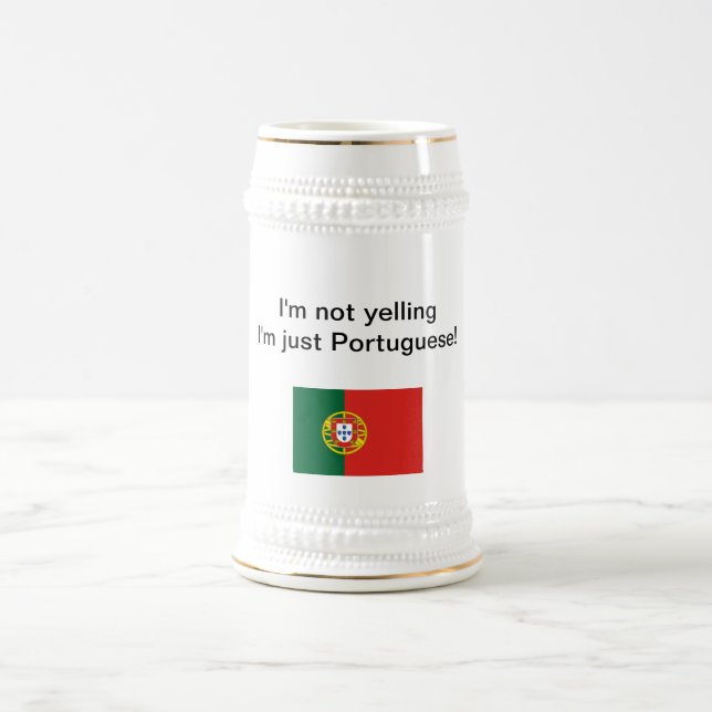 Chope À Bière "Je suis ne hurlant pas moi suis simplement (Centre)