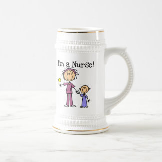 Chope À Bière Je suis une infirmière T-shirts et cadeaux