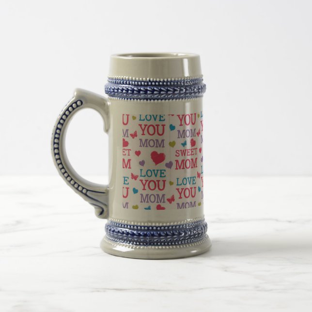 Chope À Bière Je t'aime Maman (Gauche)