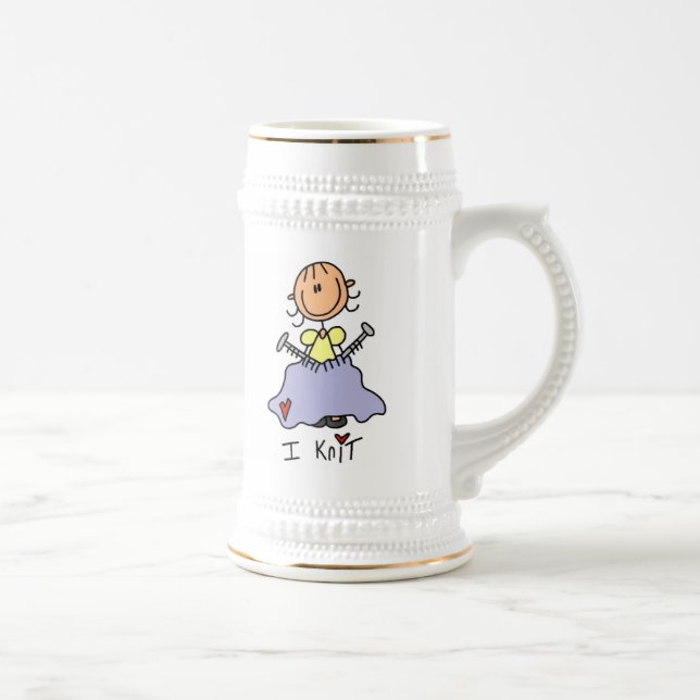 Chope À Bière Je tricote (Droite)