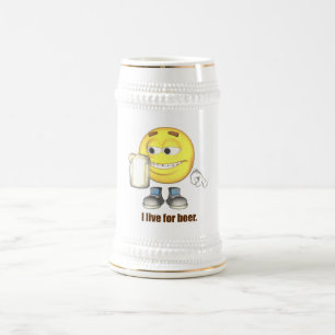 Chope À Bière Je vis pour la bière Stein