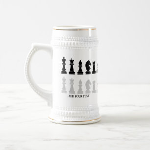 Chope À Bière Jeu d'échecs moderne personnalisé