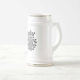 Chope À Bière Johann Sebastian Bach Crest Monogramme Insignia