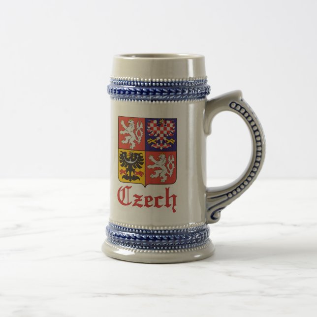 Chope À Bière Joint/bière tchèques Stein drapeau de la (Droite)
