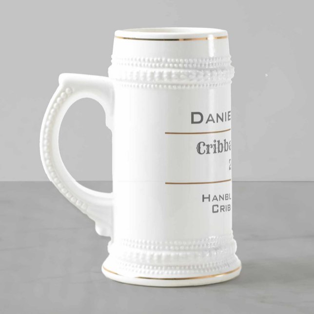 Chope À Bière Joueur de Cribbage et champion de Cribbage (Créateur téléchargé)