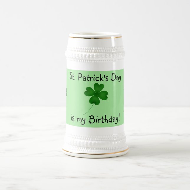 Chope À Bière Jour de la Saint Patrick anniversaire (Centre)