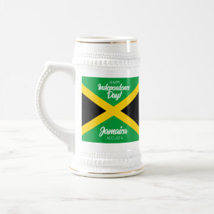 Chope À Bière Jour de l'indépendance de la Jamaïque drapeau nati