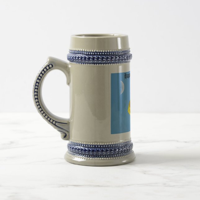 Chope À Bière Joyeuse Fête des Mères Daffodils fleursMug (Gauche)