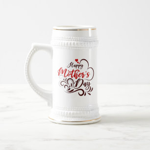 Chope À Bière Joyeuse fête des mères Design élégant-23331