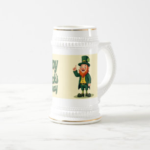 Chope À Bière Joyeuse Saint-Patrick Mignon Lutins