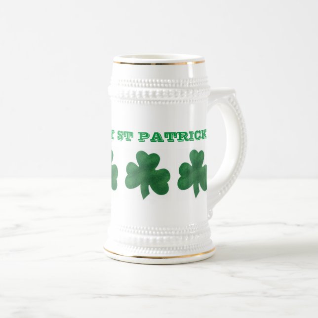 Chope À Bière Joyeuse St Patrick (Devant droit)
