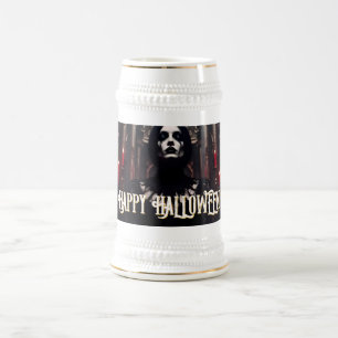 Chope À Bière Joyeux Halloween - Célébration gothique sombre