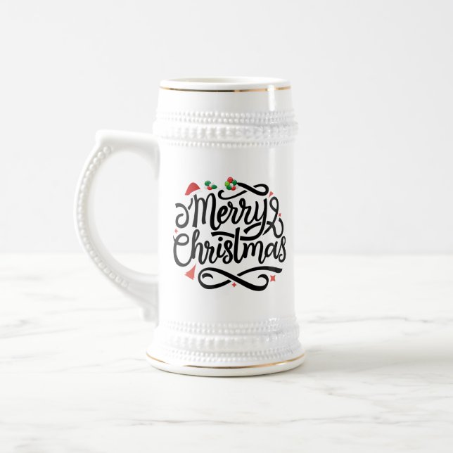 Chope À Bière Joyeux Noël-61039 (Gauche)