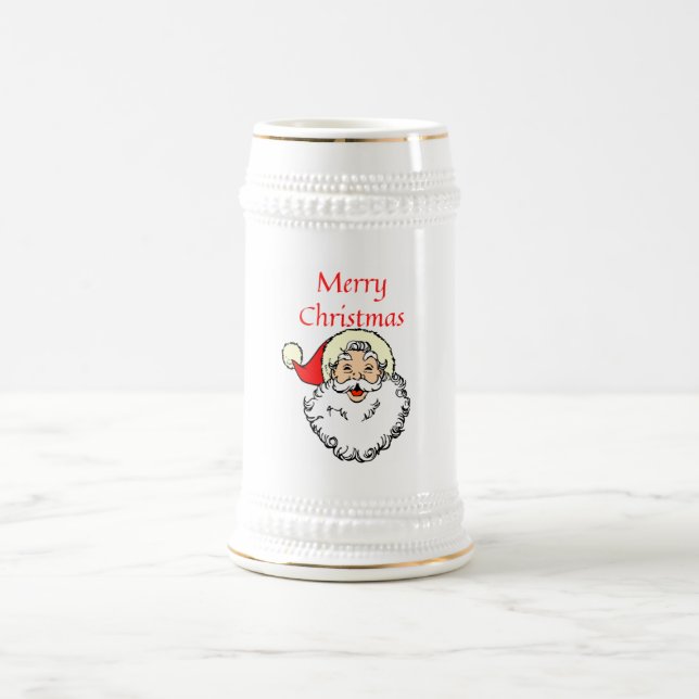 Chope À Bière Joyeux Noël Père Noël (Centre)