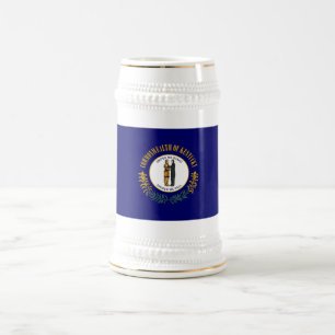 Chope À Bière Kentucky : Commonwealth Bluegrass Drapeau de l'Éta