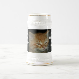 Chope À Bière Kitty "MEC, CETTE PETITE, C'EST BLOQUER MON ESPRIT