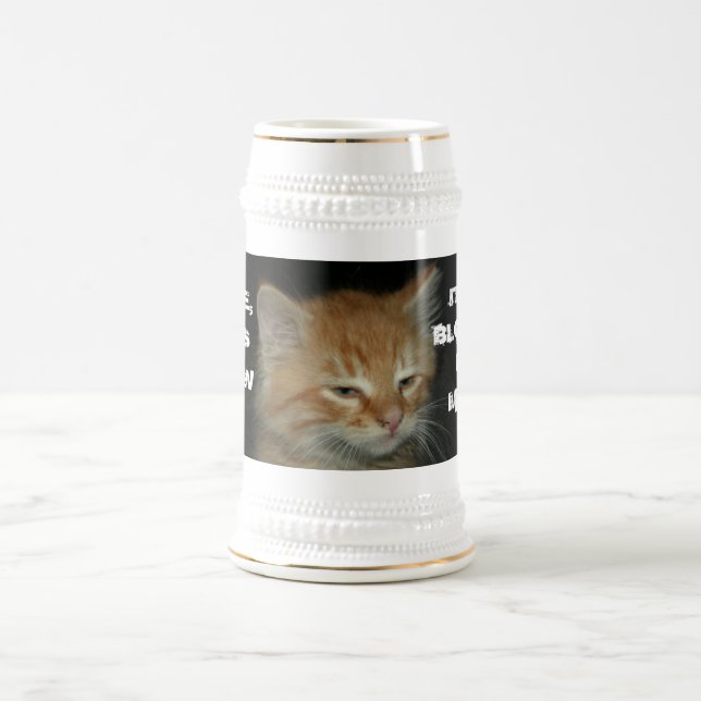 Chope À Bière Kitty "MEC, CETTE PETITE, C'EST BLOQUER MON ESPRIT (Centre)