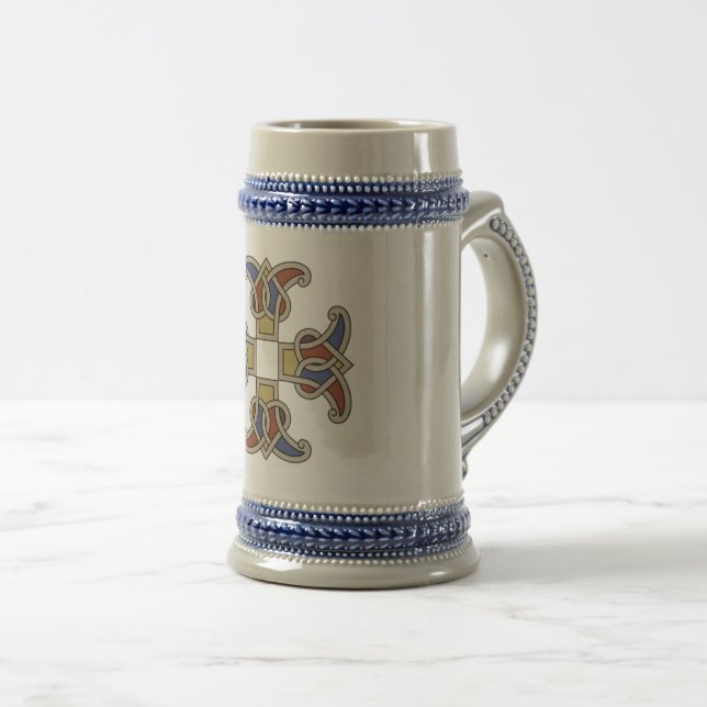 Chope À Bière "Knott Cross Design" Bière Stein (Devant droit)