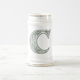 Chope À Bière KRW - C - Stein décoré d'un monogramme celtique