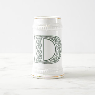 Chope À Bière KRW - D - Stein décoré d'un monogramme celtique