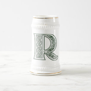 Chope À Bière KRW - R - Stein décoré d'un monogramme celtique