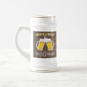 Chope À Bière La bière et la bière rustiques à 80 ans