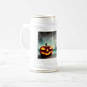 Chope À Bière La citrouille lumineuse Halloween de SlipperyJoe