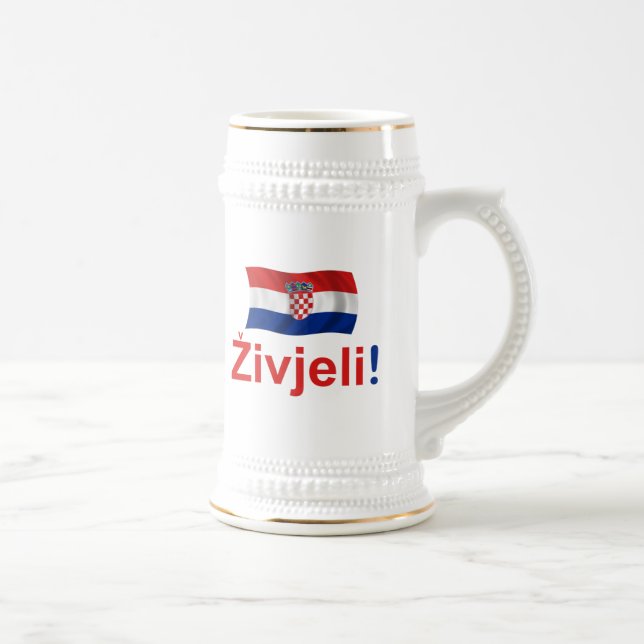 Chope À Bière La Croatie Zivjeli ! (Acclamations) (Droite)