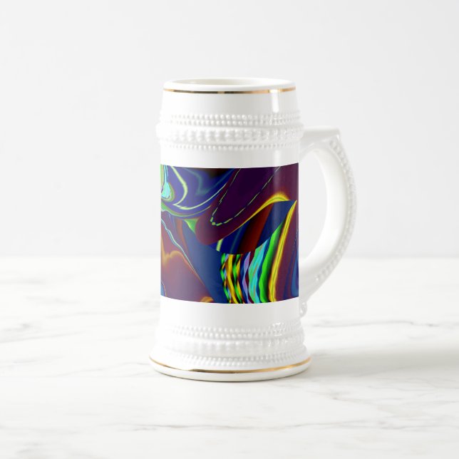 Chope À Bière La magie de l'été, 3D Art Abstrait (Devant droit)