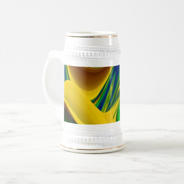Chope À Bière La magie de l'été, 3D Art Abstrait (Devant gauche)