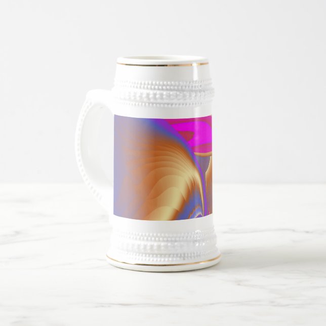 Chope À Bière La magie de l'été, 3D Art Abstrait (Devant gauche)