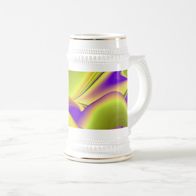Chope À Bière La magie de l'été, 3D Art Abstrait (Devant droit)