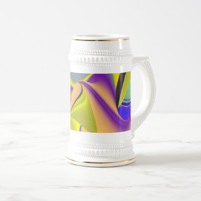Chope À Bière La magie de l'été, 3D Art Abstrait (Devant droit)