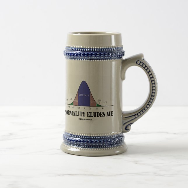 Chope À Bière La normalité m'élude (l'humour de statistiques) (Droite)