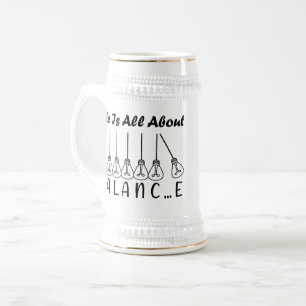 Chope À Bière La vie, c'est l'équilibre de l'inspiration de moti