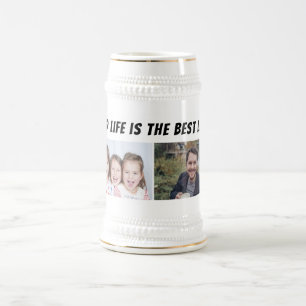 Chope À Bière La vie de papa est la meilleure vie 2 Photos pour 