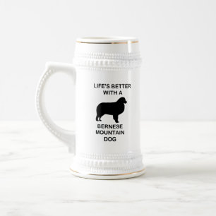 Chope À Bière la vie est meilleure avec un chien de montagne ber