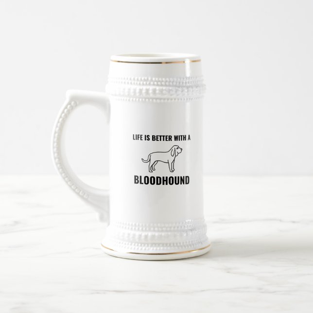 Chope À Bière La vie est meilleure avec un sanglant (Gauche)