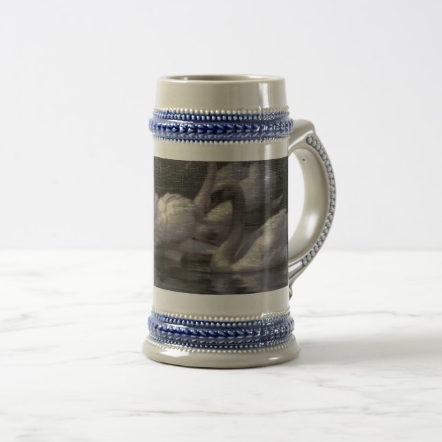 Chope À Bière Lac des cygnes au clair de lune (Devant droit)