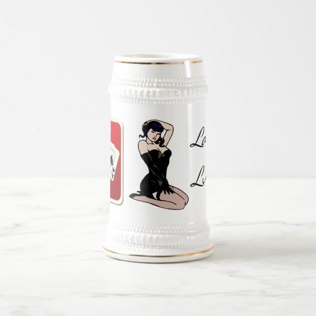 Chope À Bière Lady Luck Poker Stein (Centre)
